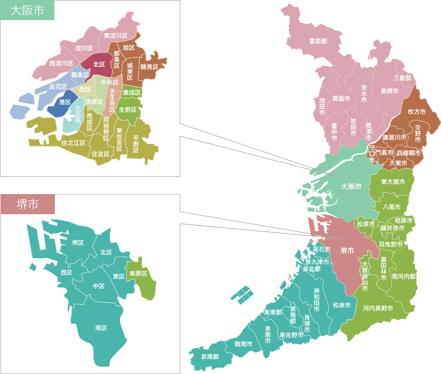 大阪府地図